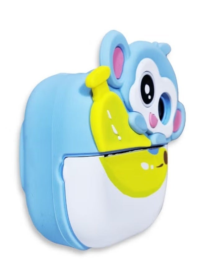 Kids Portable Monkey Instant Print Camera, 1080P HD Dual Lens, Instant Photo Printing, Rechargeable Battery, Paper Rolls Creative Gift for Boys & Girls - Image 3