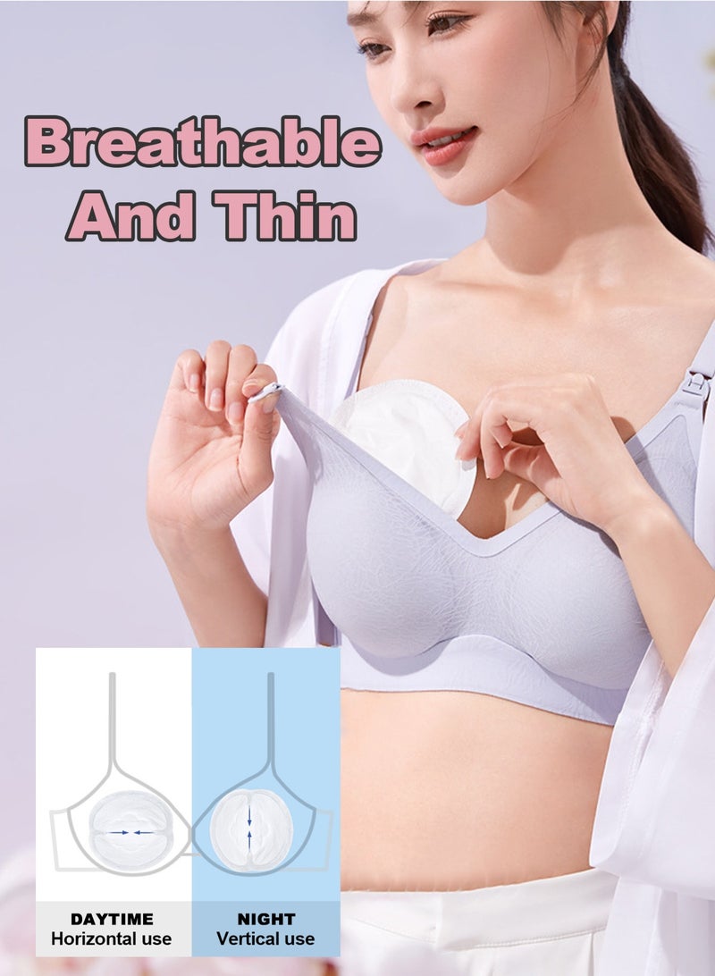 URbazaar Super Absorbent & Featherlight Disposable Nursing Pads 100 Count, Stay Dry, Soft & Breathable Breast Pads for Leaking Milk, Leakproof, Individually Packaged Breastfeeding Essentials for Moms - Image 4