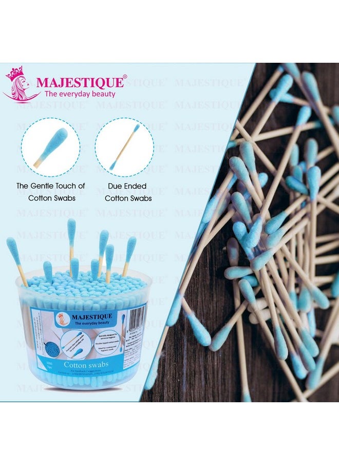 MAJESTIQUE Majestique Ear Cleaner Buds | Cotton Ear Buds Swabs | Wooden Stick Cotton Ear Buds | 100% Pure Cotton and Wooden Stick Ear Buds | Anti-Allergic | Eco Friendly Cotton Swabs (500 Tips)  - Image 5
