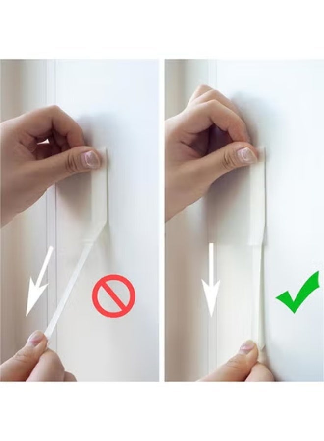24-Pairs(48 Strips) Medium Picture Hanging Strips, Hook and Loop Tape, Picture Hanger Damage Free, Waterproof Adhesive Strips for Frame Hanging and Decorations, Heavy Duty - Image 3