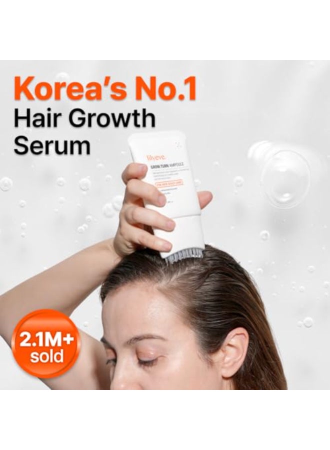 lilyeve GROWTURN Hair Growth Serum with Builtin Brush HeartleafDerived Exosomes to Revitalize Hair Hair Thickening Hair Growth Accelerator Korean Hair Care 338 fl oz Pack of 1 - Image 3