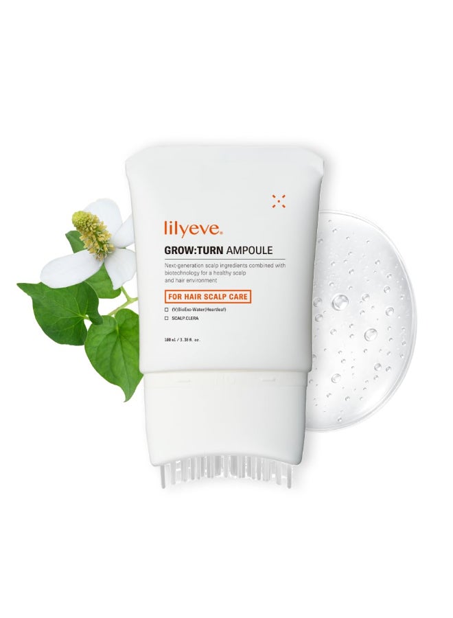lilyeve GROWTURN Hair Growth Serum with Builtin Brush HeartleafDerived Exosomes to Revitalize Hair Hair Thickening Hair Growth Accelerator Korean Hair Care 338 fl oz Pack of 1 - Image 2