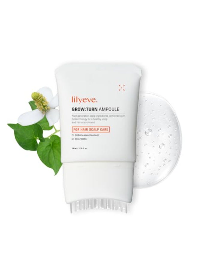 lilyeve GROWTURN Hair Growth Serum with Builtin Brush HeartleafDerived Exosomes to Revitalize Hair Hair Thickening Hair Growth Accelerator Korean Hair Care 338 fl oz Pack of 1 - Image 1