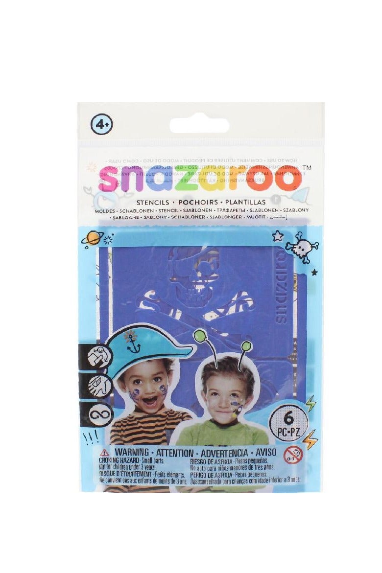 سنازارو إكسسوار رسم الوجه والجسم من قوالب المغامرات أزرق - ٦ قطع - Image 2