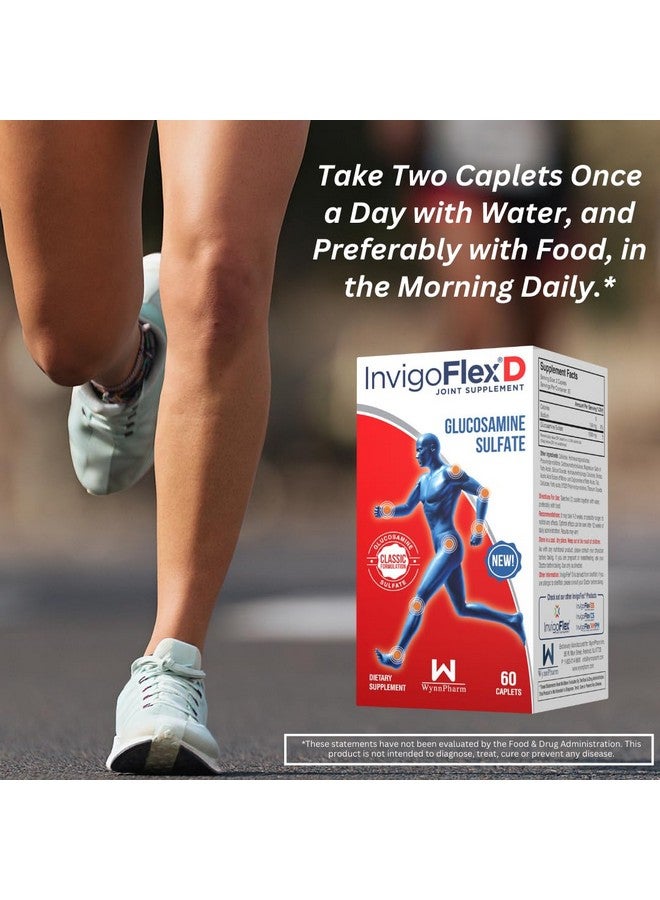 INVIGOFLEX® D - 1500 ملغ من جلوكوزامين سلفات (تركيبة كلاسيكية) - مكمل مشترك متميز لدعم الركب، اليدين، الظهر، والورك - Image 4