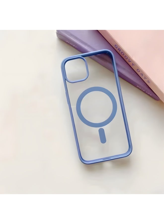 Magsafe Case for iPhone 15 Magsafe Clear Cover Magnetic Wireless Charging Support, Shockproof Protection, Scratch-Resistant for iPhone 15 - Sierra Blue - Image 3