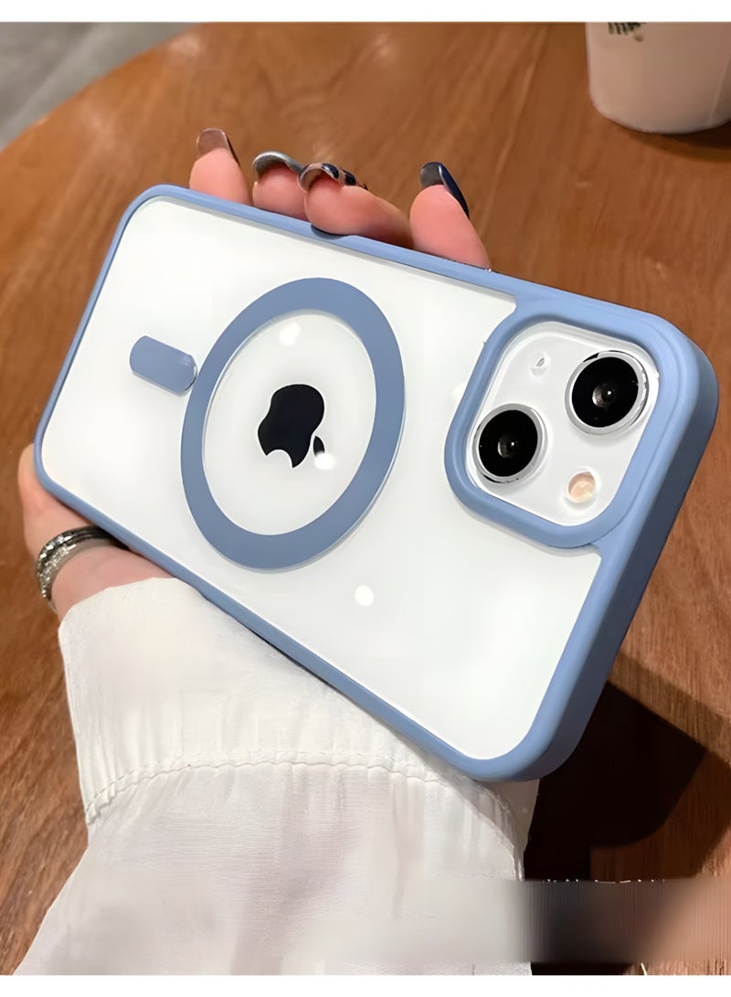 Magsafe Case for iPhone 15 Magsafe Clear Cover Magnetic Wireless Charging Support, Shockproof Protection, Scratch-Resistant for iPhone 15 - Sierra Blue - Image 1