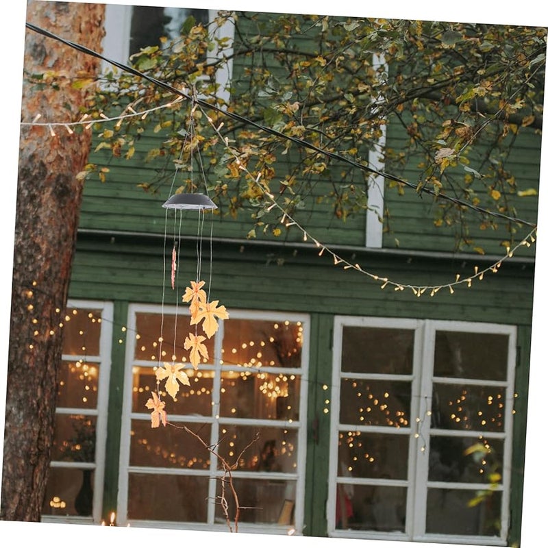 Solar Pumpkin Wind Chime Light Halloween Outdoor Garden Decorative Lamp - Image 5