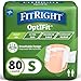 FitRight OptiFit Extra Adult Briefs Incontinence Diapers with Tabs Moderate Absorbency Small 20 to 32 20 Count Pack of 4 - Image 1