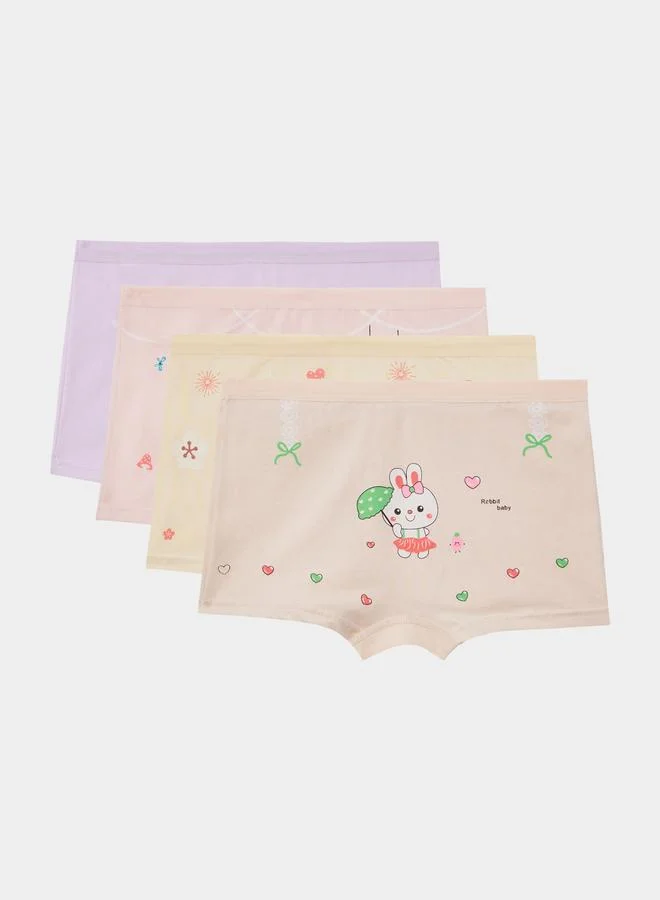 Styli Styli Pack of 4 - Bunny Print Boxer Shorts