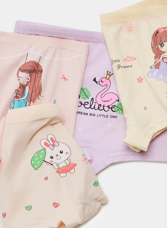 Styli Styli Pack of 4 - Bunny Print Boxer Shorts