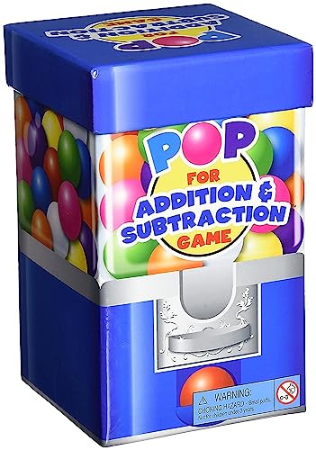 Learning Resources Pop For Addition & Subtraction Math Game - Number Flash Cards, Math Manipulatives, Classroom Must Haves, Homeschool, Montessori, Board Games, Gifts for Boys and Girls - Image 1