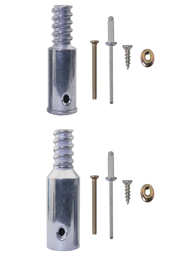 DGBRSM 2PCS 1 in & 7/8 in Threaded Tip Replacement Ultra Threaded Tip Repair Kit Pole Handle Replacement Extension Pole Adapter Tips for Extension Poles Repairing - Image 2