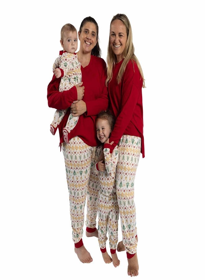 Burt's Bees Baby Family Matching Holiday Pajamas - Organic Cotton PJs for Infants, Toddlers, Kids, Men, and Women - Image 1