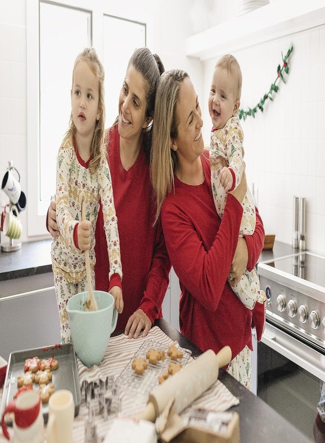 Burt's Bees Baby Family Matching Holiday Pajamas - Organic Cotton PJs for Infants, Toddlers, Kids, Men, and Women - Image 2