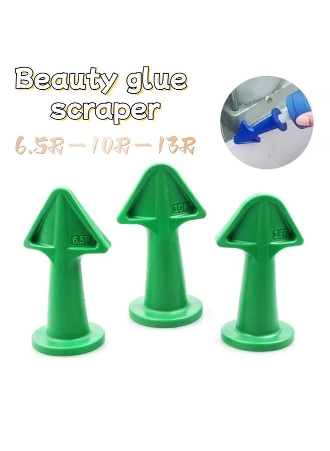 Green Multi Functional Caulking Nozzle Tools Applicator Kit For Tile Grouting - Image 3