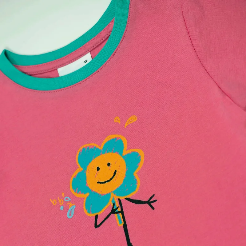 بيتليبيز Fuchsia Happy Flippers T-Shirt