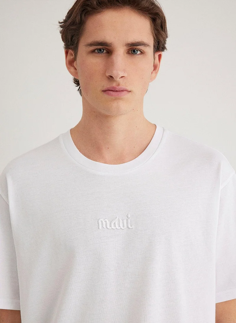Mavi Embroidered Crew Neck T-Shirt
