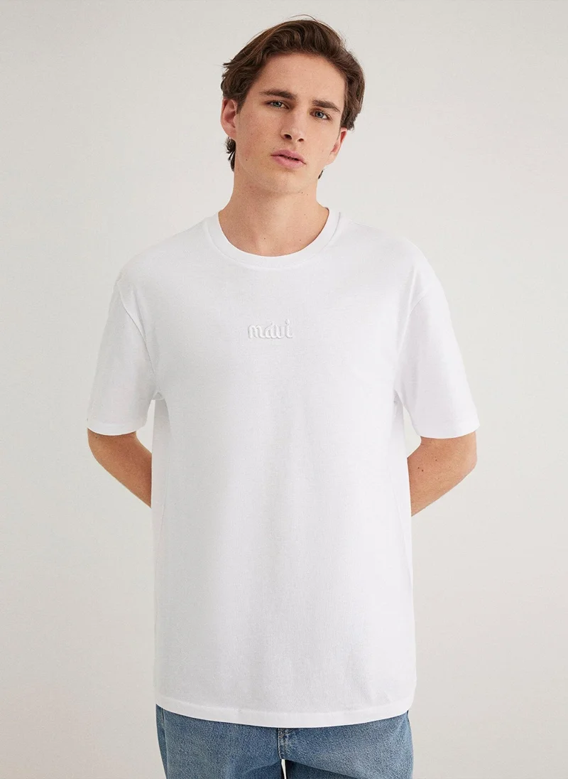 Mavi Embroidered Crew Neck T-Shirt