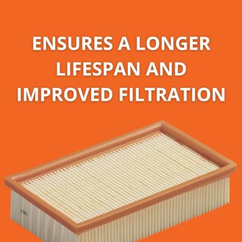 Fein Flat Pleated Dust Extractor - Fits Turbo I and II - Nano-Coated for Dry Dust - 31345012010 - Image 4