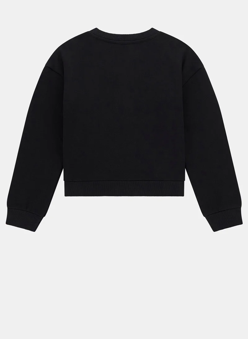 GUESS Kids Graphic Crew Neck Sweatshirt