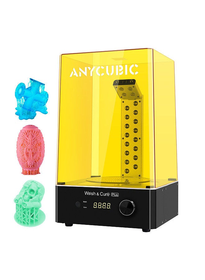 Anycubic - Wash and Cure Plus Washing Curing 2 in 1 Machine with L-Shaped Strip Curing Light & Rotary Curing Platform Compatible with Mars Pro Photon Mono X LCD 8.9'' 3D Printer Washing Size 192x120x290mm - Image 1