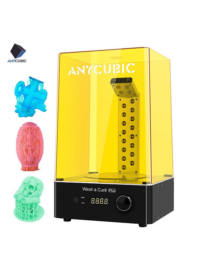 Anycubic - Wash and Cure Plus Washing Curing 2 in 1 Machine with L-Shaped Strip Curing Light & Rotary Curing Platform Compatible with Mars Pro Photon Mono X LCD 8.9'' 3D Printer Washing Size 192x120x290mm - Image 1