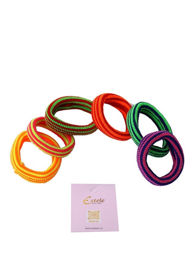 Multicolor Plain Elastic Pony Tail Hair Rubber Bands For Womens/Girls (Pack Of 6) - pzsku/Z41FFE41A04897752728AZ/45/_/1720081161/3d9b54be-60a2-4cc9-90e5-739a3897b294