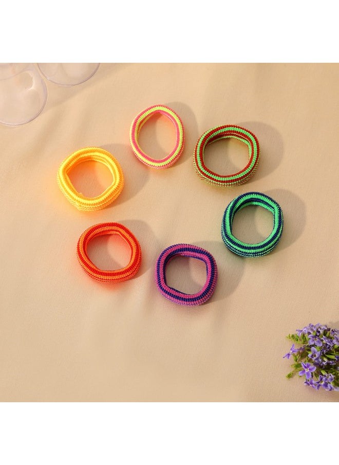 Multicolor Plain Elastic Pony Tail Hair Rubber Bands For Womens/Girls (Pack Of 6) - pzsku/Z41FFE41A04897752728AZ/45/_/1720081277/f2f4d5ad-3f02-4408-a5e7-284a4446066b