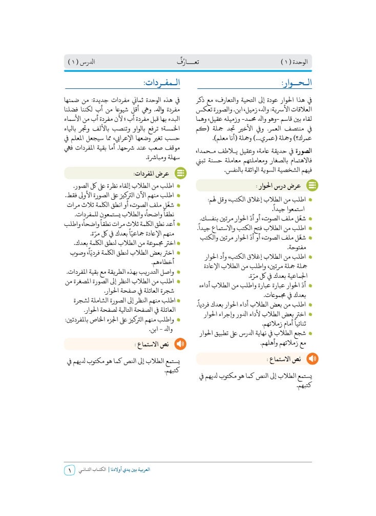 العربية للجميع - كتاب العربية بين يدى اولادنا  كتاب المعلم 2 - Image 1