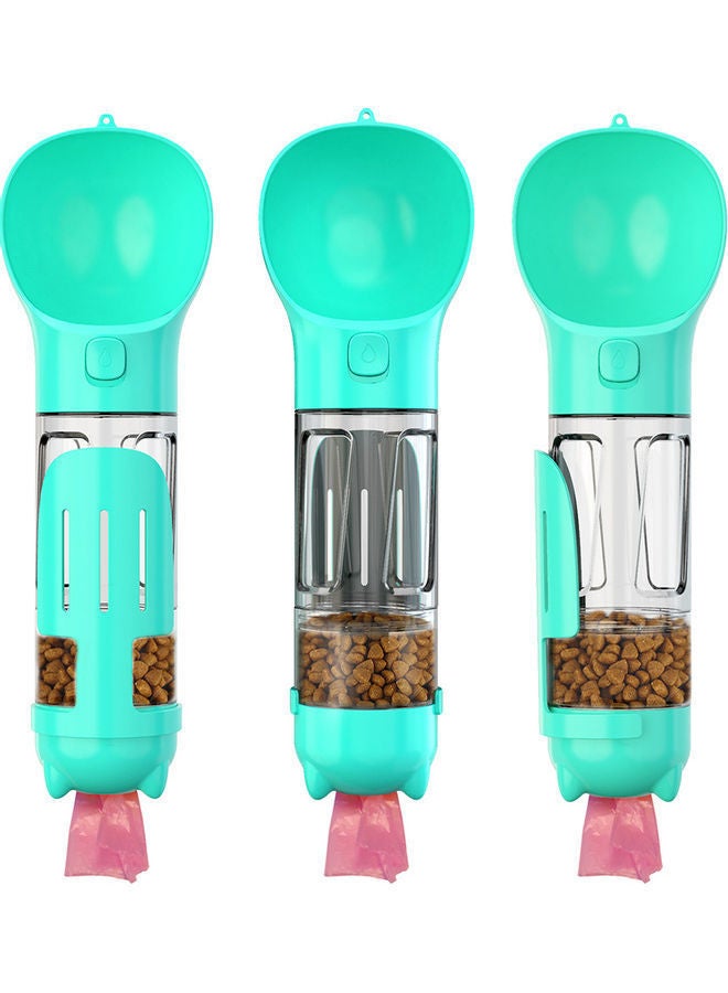 NIBEMINENT Dog Water Bottle for Walking Portable Pet Cup Food Box with Poop Shovel Blue 32*9.7*10cm - Image 3