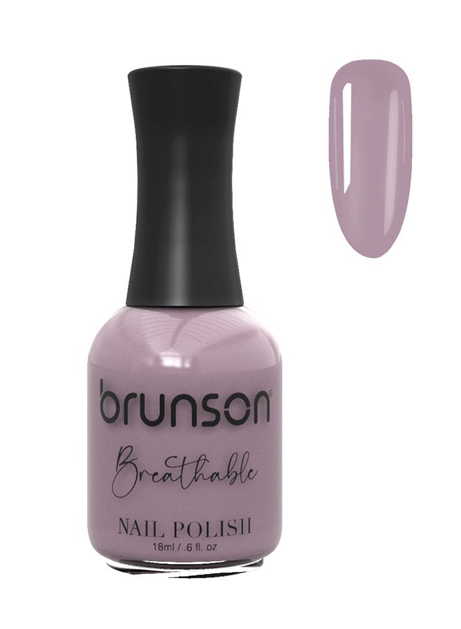 brunson طلاء أظافر قابل للتنفس طلاء أظافر حلال صديق للوضوء سريع الجفاف نباتي طويل الأمد وسهل التقشير 18 مل BH136