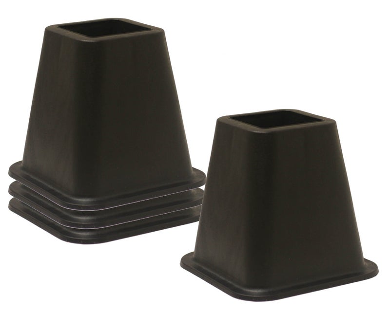 Home Basics 4Piece Bed Riser Black