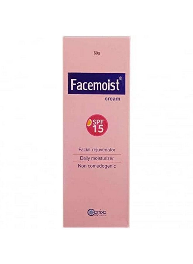 FORTAY Facemoist Cream Spf 15 | Facial Rejuvenator & Daily Moisturiser | Non-Comedogenic 60 Gm - Image 2