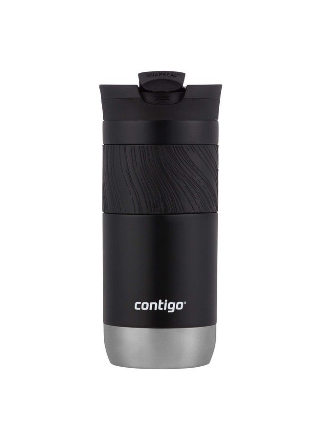 كونتيجو كوب سفر كونتيجو بايرون معزول بالفراغ مصنوع من الفولاذ المقاوم للصدأ مع غطاء مانع للتسرب، كوب قهوة أو زجاجة ماء قابلة لإعادة الاستخدام، خالٍ من مادة BPA، سعة 16 أونصة، بنكهة عرق السوس، يحافظ على المشروبات ساخنة لمدة 6 ساعات أو باردة لمدة 12 ساعة - Image 1