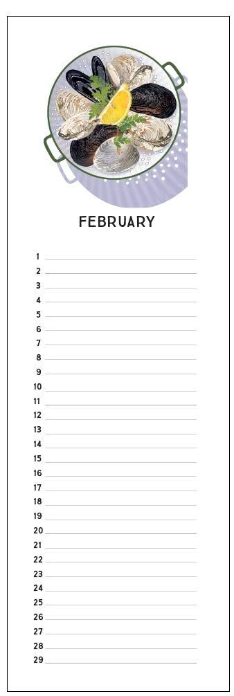 Linnea Design Epicurean Birthday and Anniversary Perpetual Calendar for Important Family Dates Special Event Calendar - Image 3