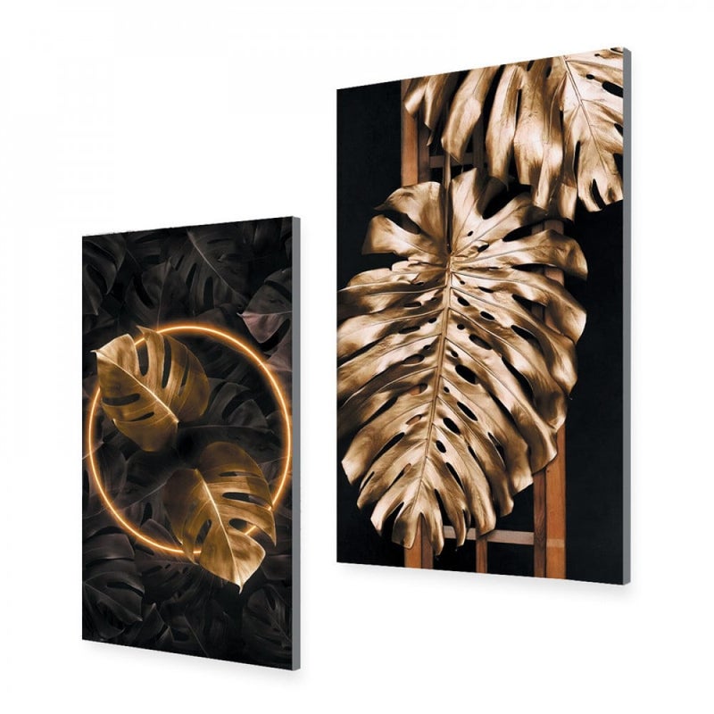 Marktna A double canvas painting with a modern design, total size 80 x 60 cm - Image 2