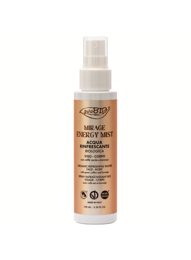 puroBio Mirage Energy Mist Organic Refreshing Water for Face and Body 100ml - Image 1