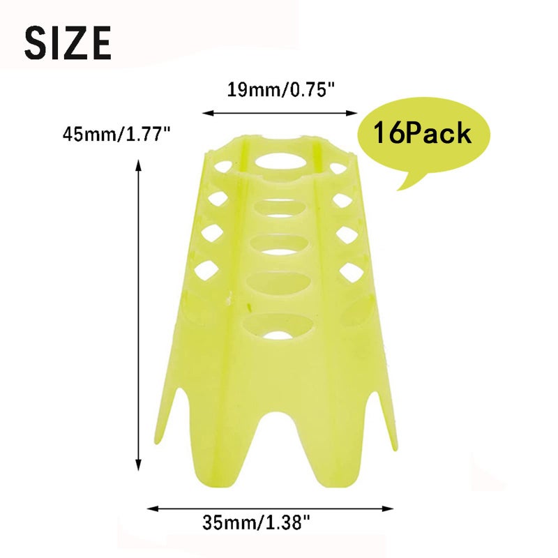 Ruyshu Golf Simulator Tees, Indoor Golf Tees for Simulator, Plastic Practice Golf Mat Tees for Winter Turf and Driving Range(Yellow) - Image 2