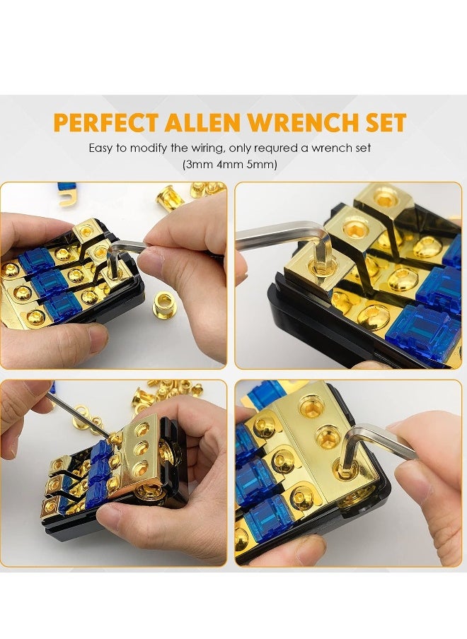 Generic - 2Way ANL Fuse Holder Kit Car Audio Retrofit One Point Two Fuse Splitter With Three Wrenches For Car Truck Ship Audio Stereo Amplifier - Image 1