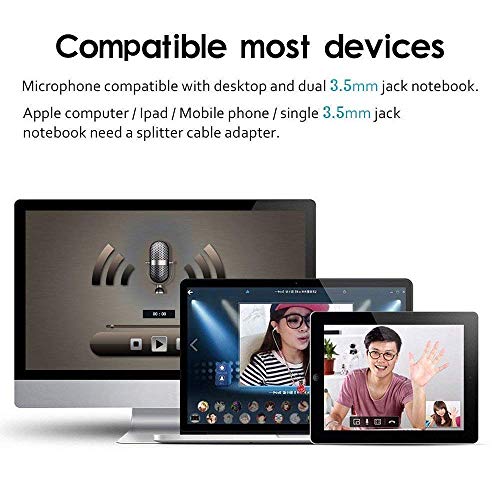 VIBOTON USB Gaming Mic - Noise Cancellation, Recording for PC, Laptop, Desktop Mac - Plug and Play, Black - Image 5