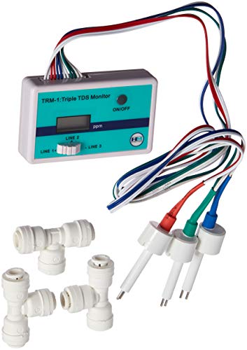 HM Digital Triple Inline RO/DI TDS Monitor with 1/4 inch T-Fittings - Image 3
