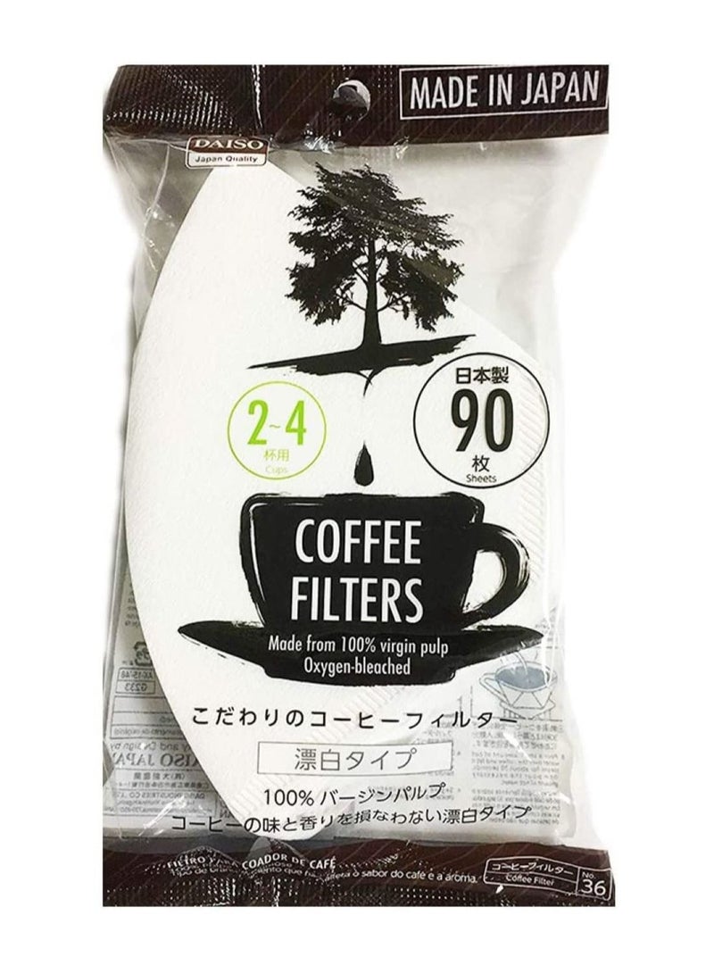 Daiso 90-Piece Coffee Paper Filter - Image 1