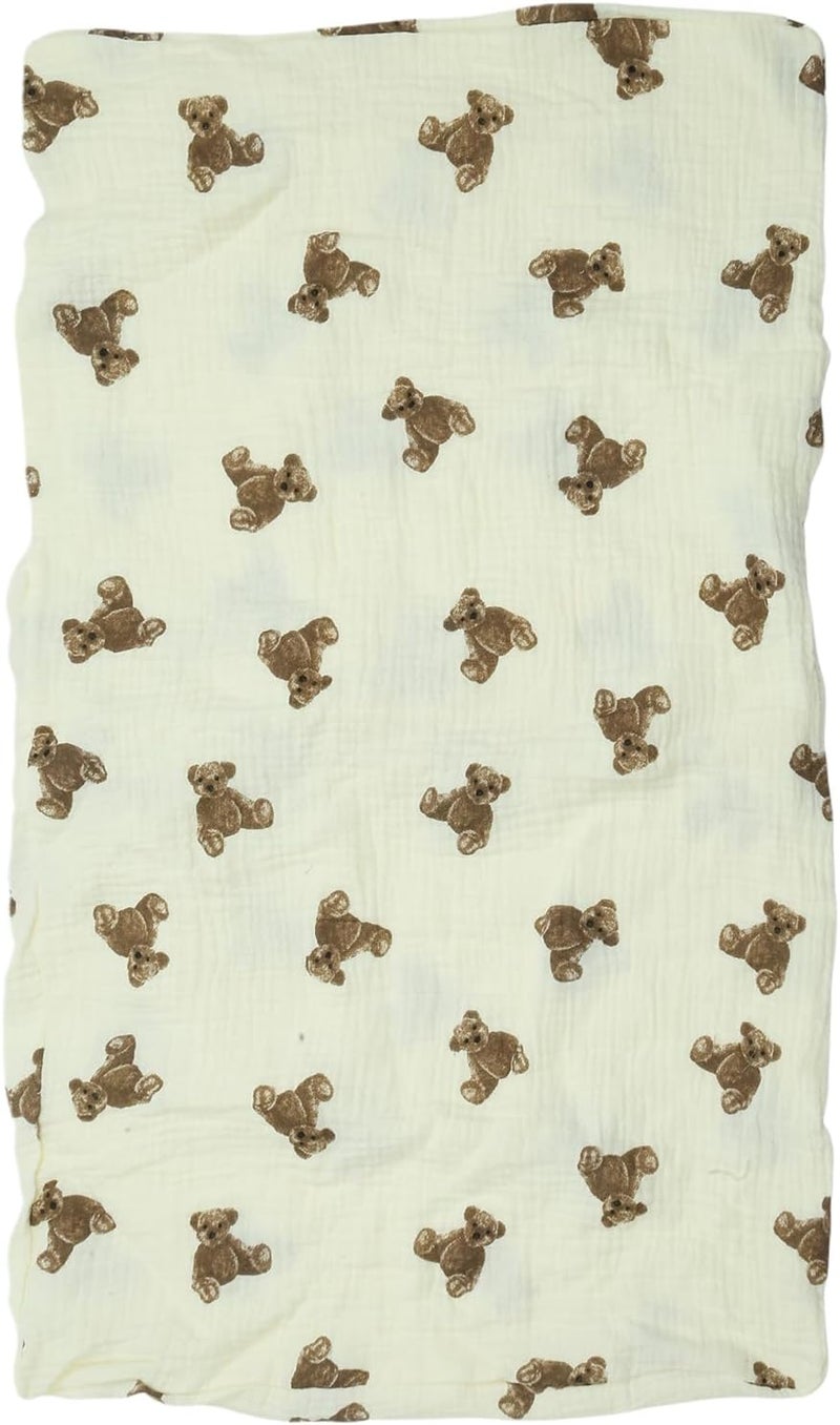 Safe & Gentle Crib Sheet Newborns Comfortable Cotton Prams Lightweight Strollers Soft Breathable Cotton Sheet Comfortable Crib Sheet Multiple Sheet Pram Fitted Sheet Comfortable - Image 1