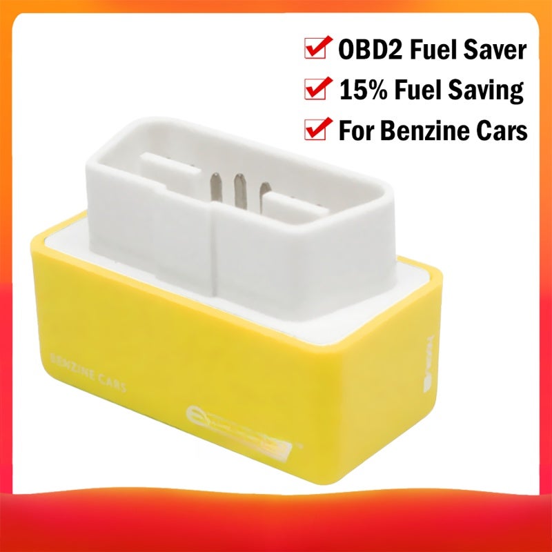 Fuel Saver: Yellow OBDII Device - Up To 15% Fuel Savings, Plug And Play, Engine Optimization For Car Fuel Efficiency, Eco Driving, Vehicle Performance - Image 5