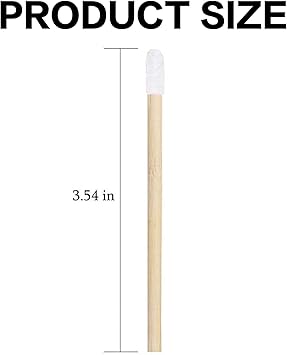 50 قطعة فرش شفاه من الخيزران فرشاة شفاه قابلة للاستخدام مرة واحدة أدوات تطبيق ملمع الشفاه عصي أحمر الشفاه أدوات مكياج مثالية - Image 2