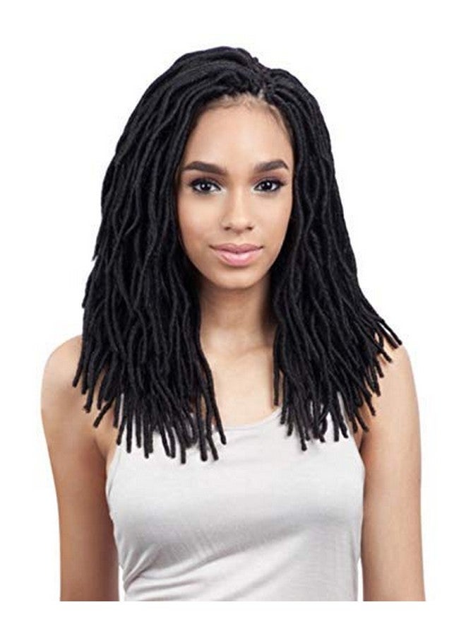 Freetress 2X Soft Wavy Faux Loc 12 (6Pack 1B) Freetress Synthetic Crochet Braid Dread Locks By Freetress - Image 2