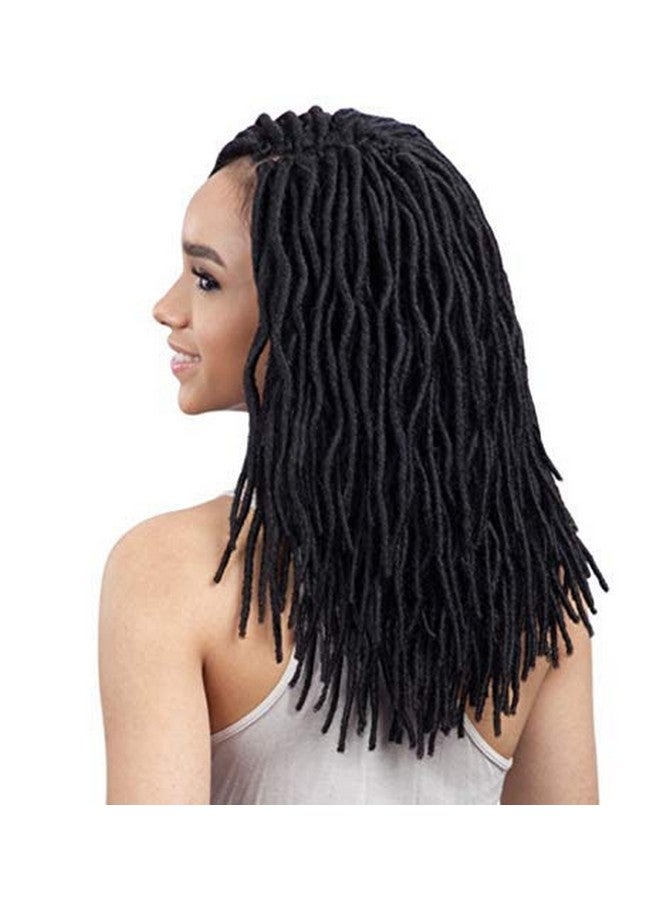 Freetress 2X Soft Wavy Faux Loc 12 (6Pack 1B) Freetress Synthetic Crochet Braid Dread Locks By Freetress - Image 3