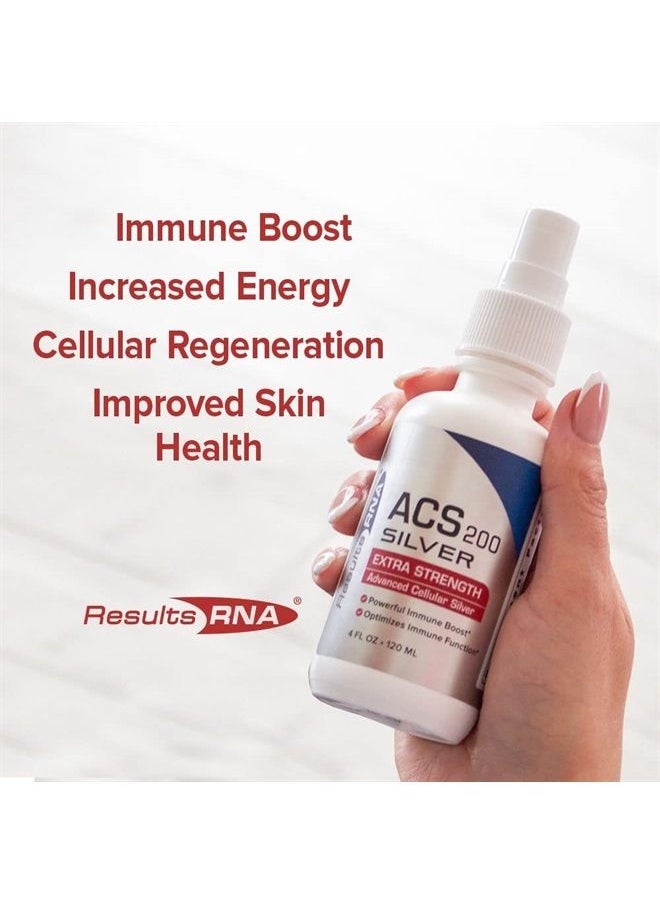 Results RNA - ACS 200 Silver Extra Strength Immune System Support – Advanced Cellular Colloidal Silver Supercharges Your Immune System. Recommended by Doctors Worldwide ( 4 oz ) - Image 1