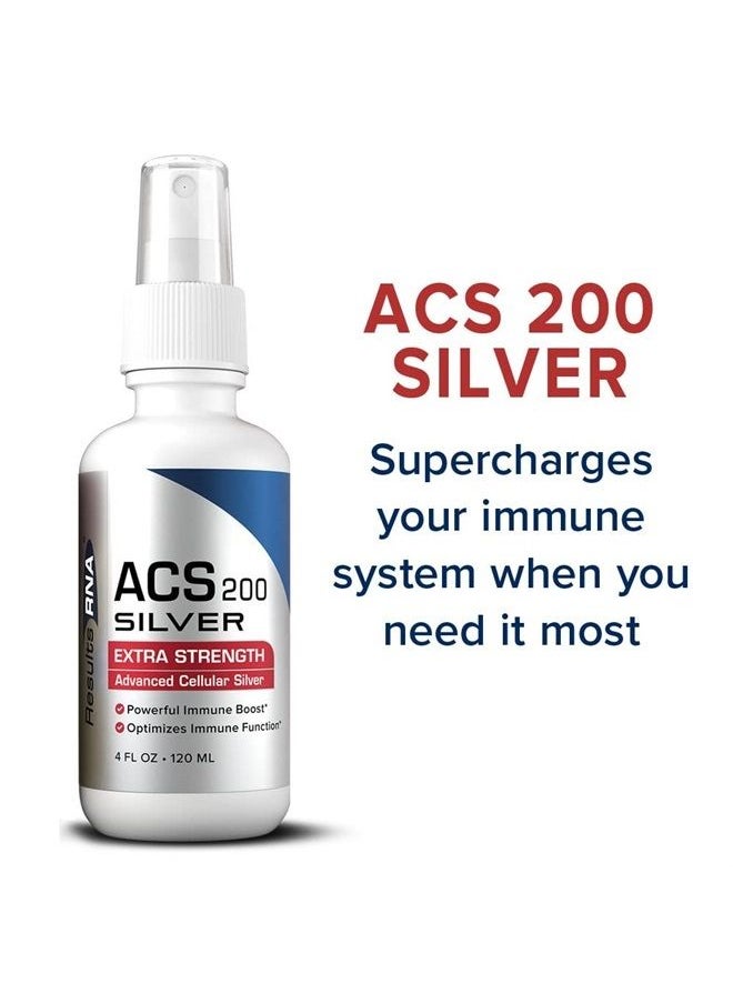 Results RNA - ACS 200 Silver Extra Strength Immune System Support – Advanced Cellular Colloidal Silver Supercharges Your Immune System. Recommended by Doctors Worldwide ( 4 oz ) - Image 1